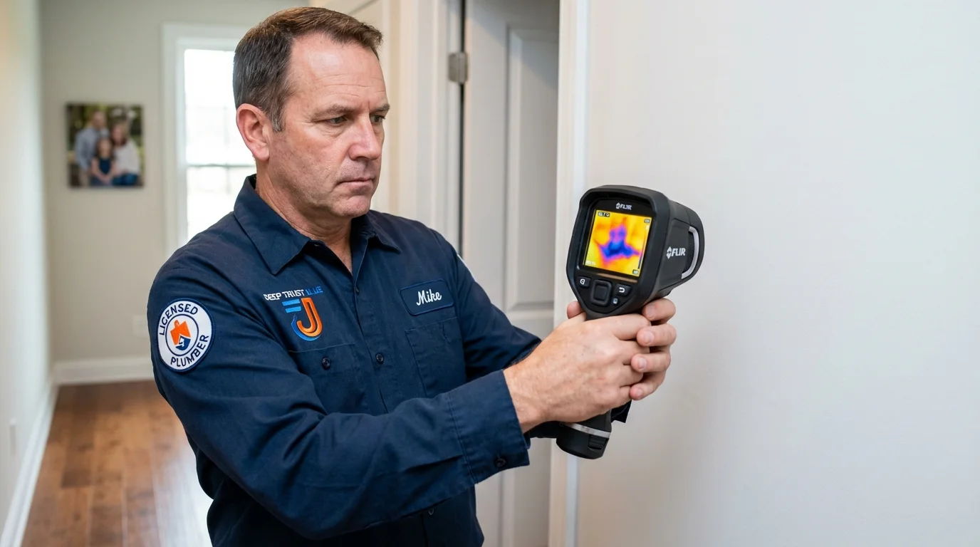 Thermal imaging leak detection by Johns Plumbing LLC in Gothenburg